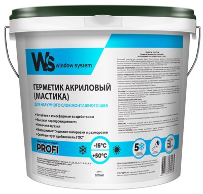 WS (WINDOW SYSTEM) Акриловый герметик для наружного шва (А)